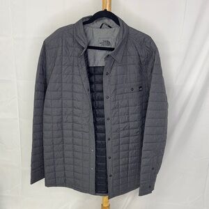 The North Face Men's Charcoal Quilted Shirt Jacket